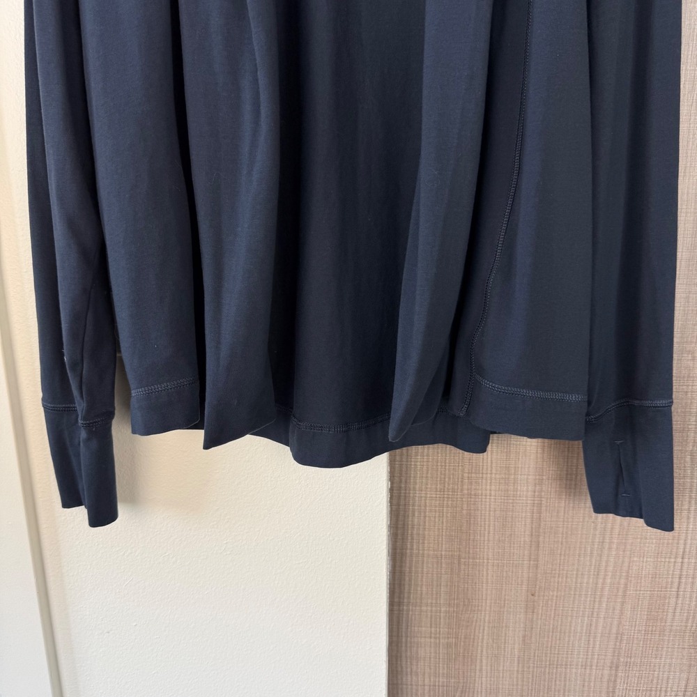 Pact Navy Organic Luxe Essential Swing Cardigan Open Size Medium - Picture 7 of 15